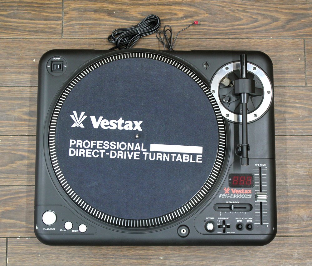 Vestax PDX-2300MK2 ターンテーブル 本体 ジャンク 通電確認 元