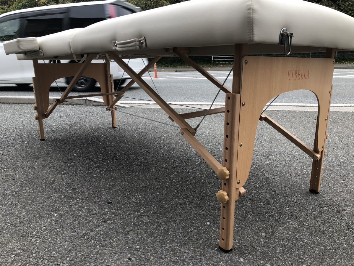 ☆品 ETBELLA エトゥベラ 低反発 折り畳み 木製 マッサージベッド☆