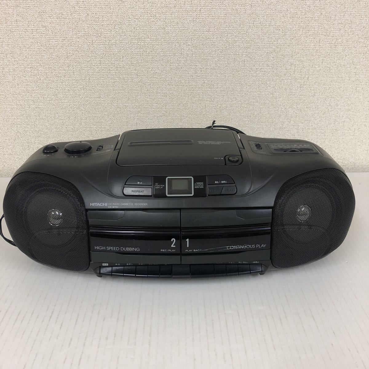 目立った傷や汚れなし】HITACHI CDラジカセ CX-W110 CD ラジオ