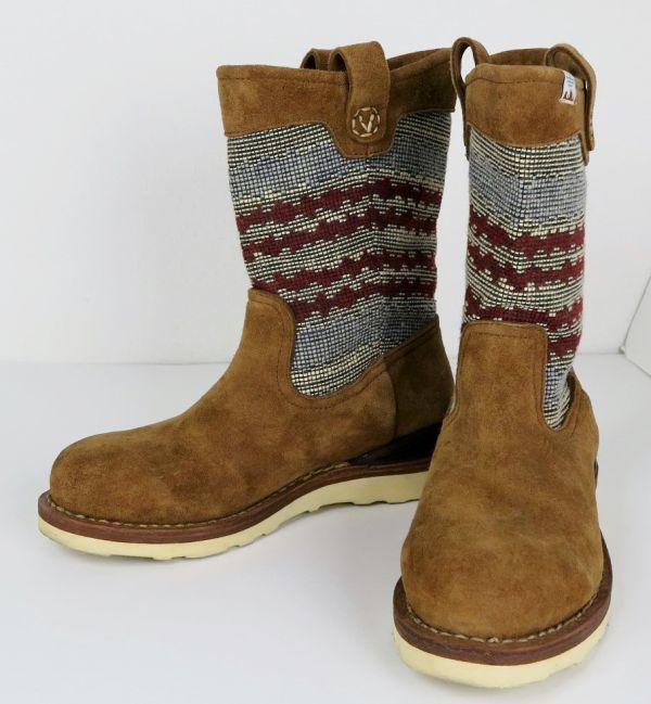 【目立った傷や汚れなし】VISVIM ビズビム WABANAKI BLANKETFOLK DK.BROWN US W08 boot ブーツ