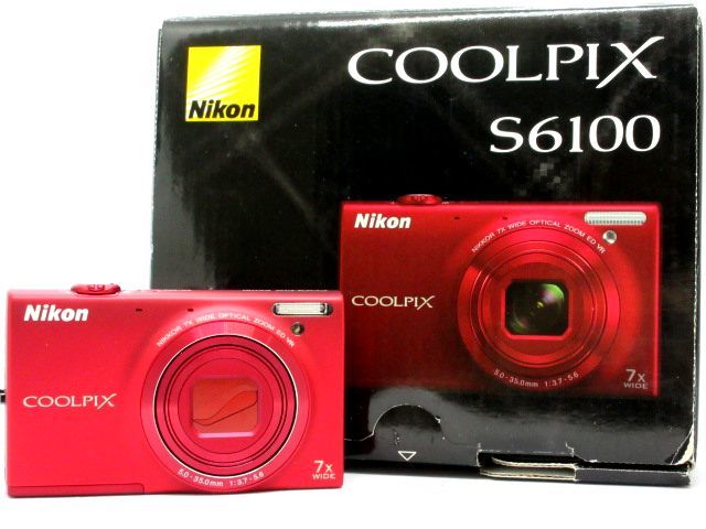 Nikon COOLPIX S6100 本体のみ　ジャンク ジャンク品】Nikon COOLPIX S6100 ＋新品バッテリー2個付き