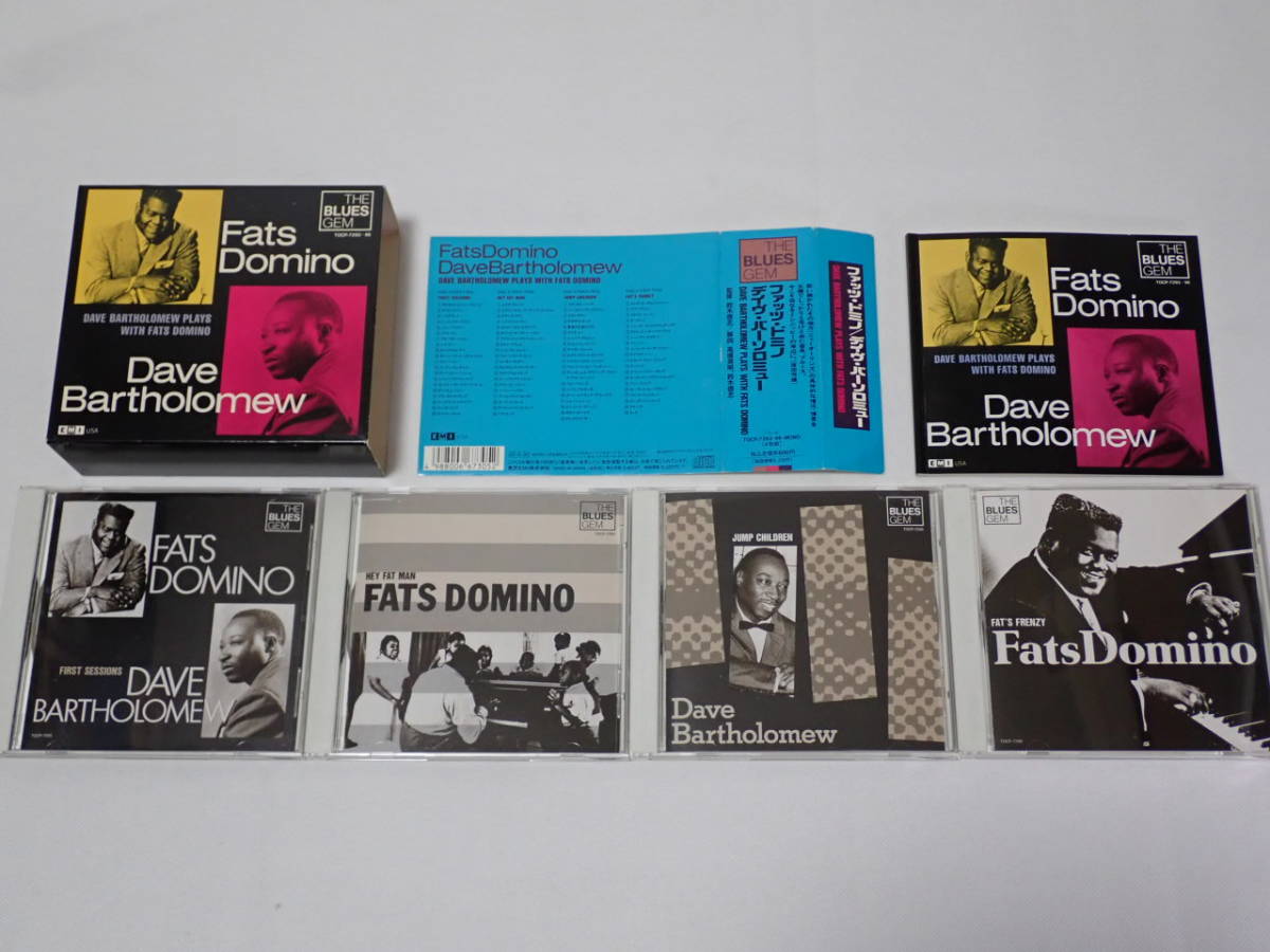 ブルース・ジェム/デイブ・バーソロミュー・プレイズ・ウィズ・ファッツ・ドミノ やや傷や汚れあり】☆4CD BOX☆ファッツ・ドミノ／デイヴ・バー