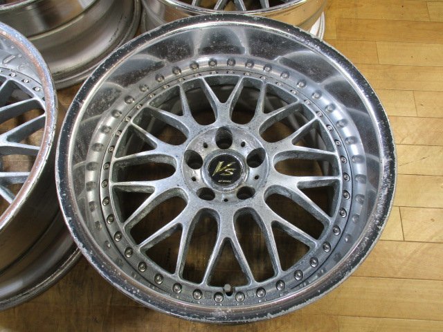 廃盤　AMEホイール深リム　18インチ AME シャレン 18インチホイール 114.3×5穴 9.5J 10J 深リム (える