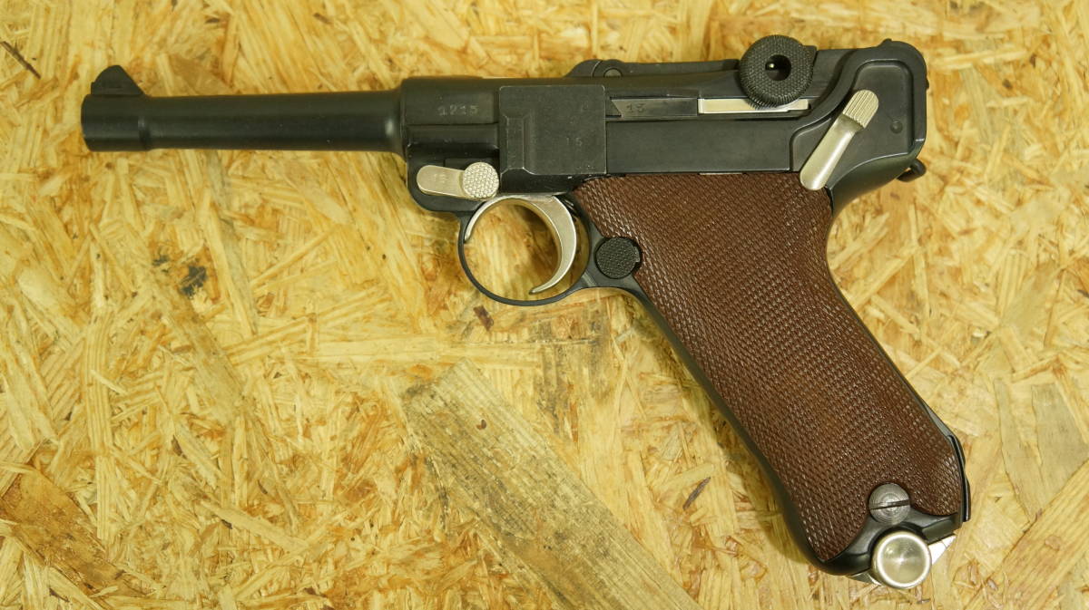 kwc ルガーP08 GBB 金色塗装 銃口閉鎖済み