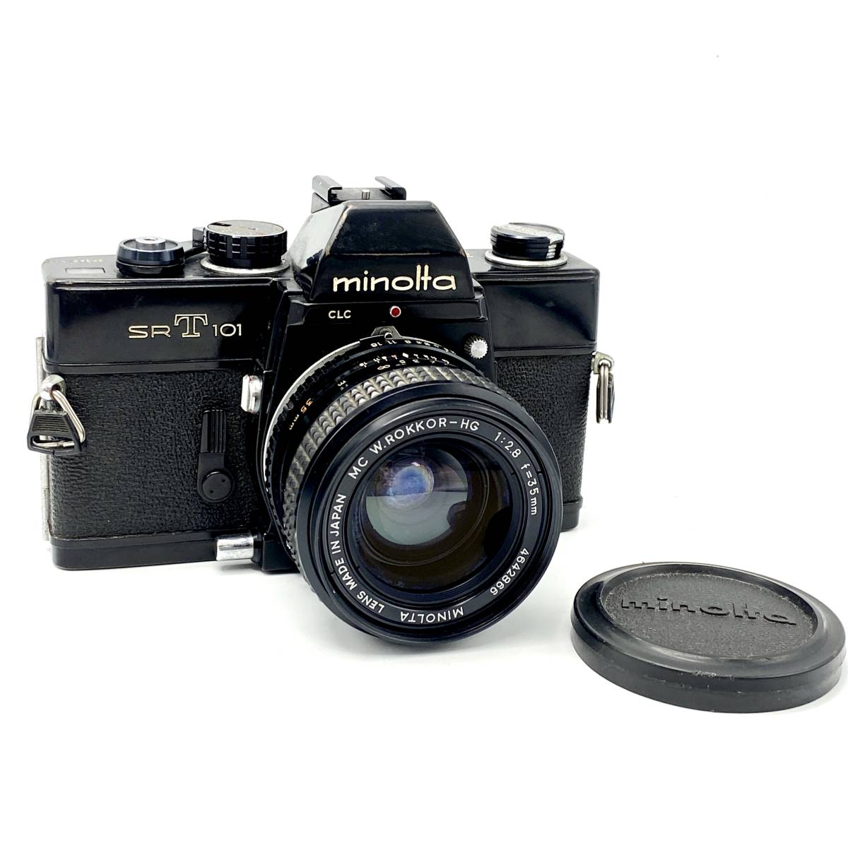 【傷や汚れあり】HY0406 minolta ミノルタ SRT101 CAMERA カメラ フィルムカメラ レンズ W ROKKOR HG 1