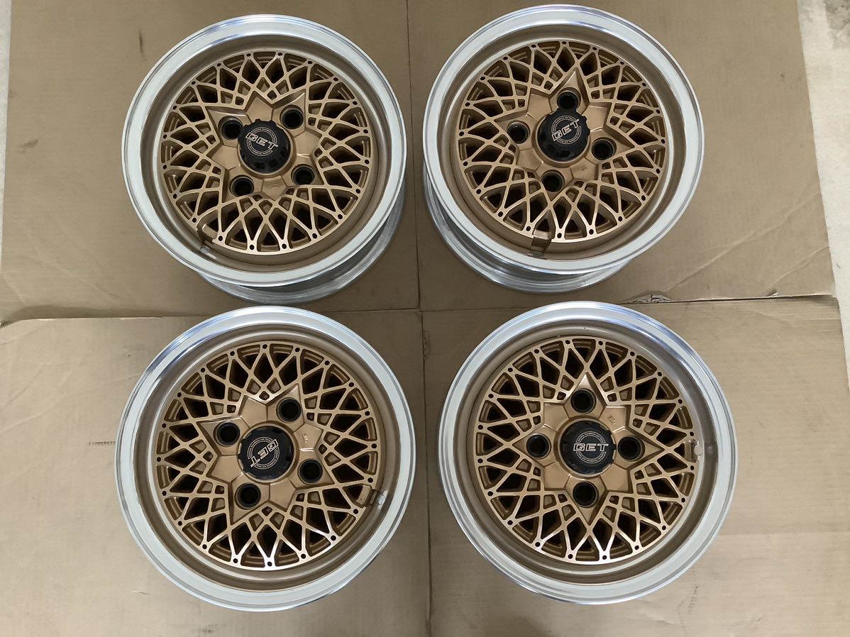 目立った傷や汚れなし】□GET メッシュホイール [13インチ 5J 4穴