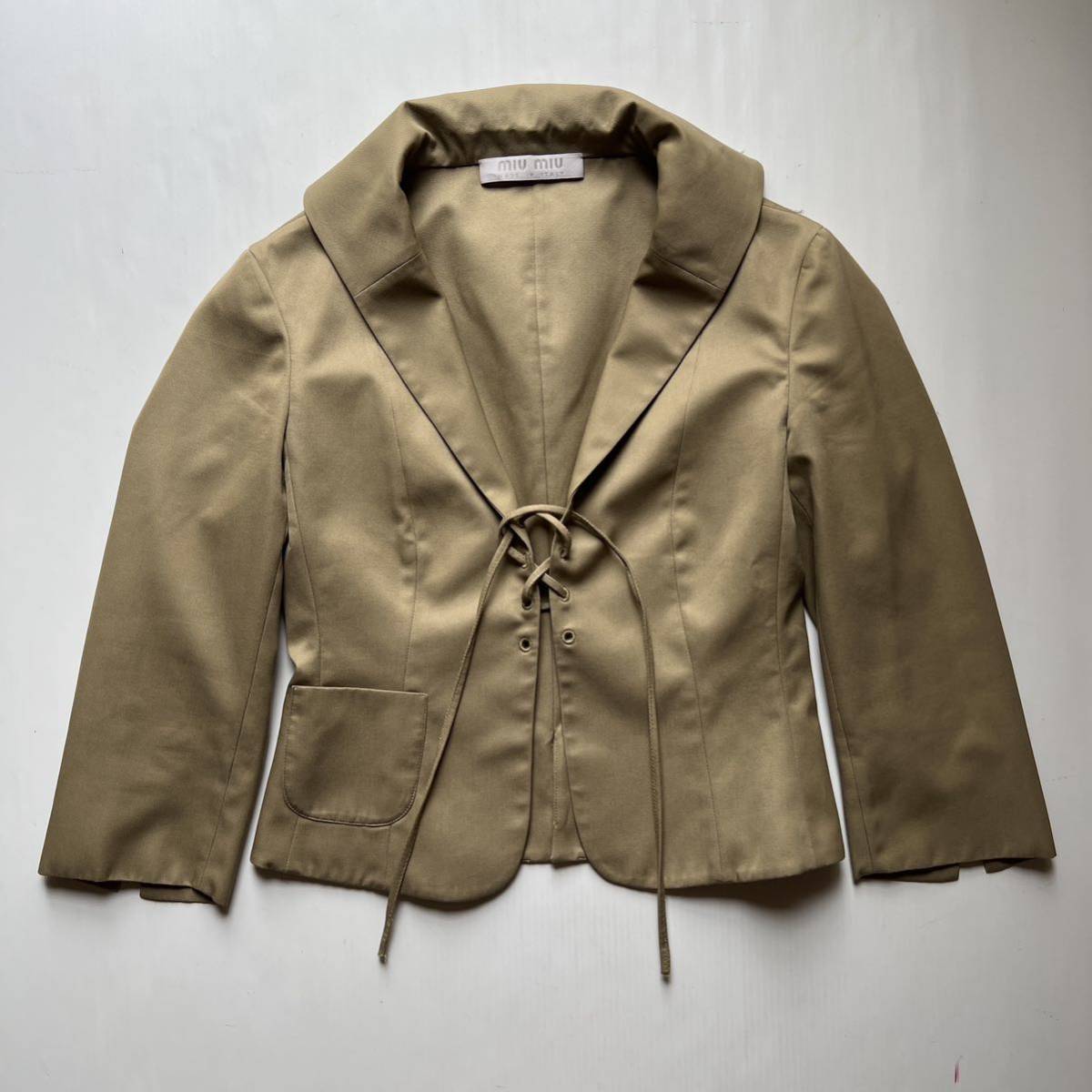 【未使用に近い】1998SS MIU MIU VINTAGE tailor jacket ミュウミュウ ヴィンテージ テーラージャケット