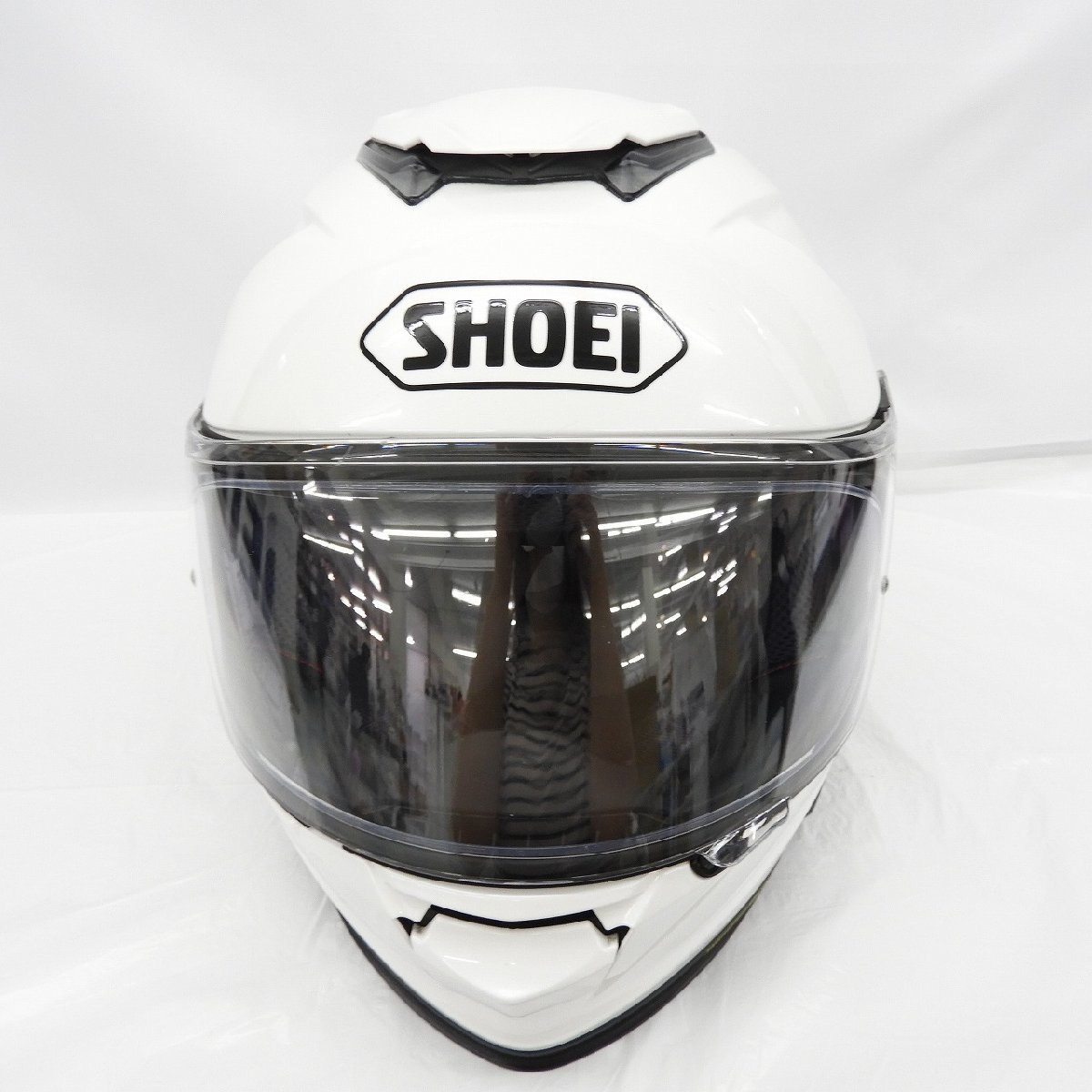当時物 SHOEI 昭栄 ヘルメットバイザー 新品未使用 赤 ハスラー RH TM RM エルシノア AT1 DT1 RT1 バイソン ビックホーン MBX G1M B8M F21M 翔泳社 - ショウエイ ヘルメット S12 白 Mサイズ 当時物 バイク SHOEI