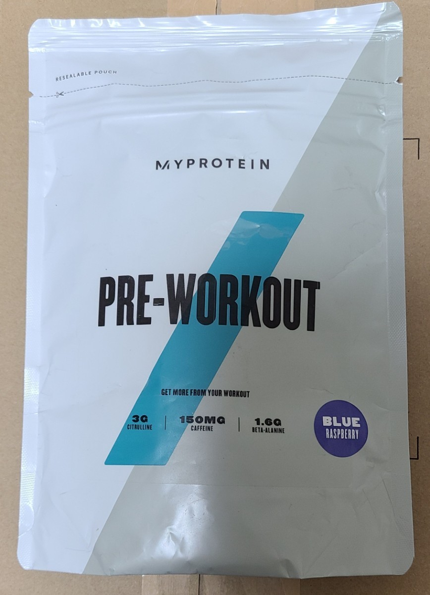 【未使用】マイプロテイン PRE WORKOUT ブルーラズベリーフレーバー 250g myprotein プレワークアウトの落札情報詳細
