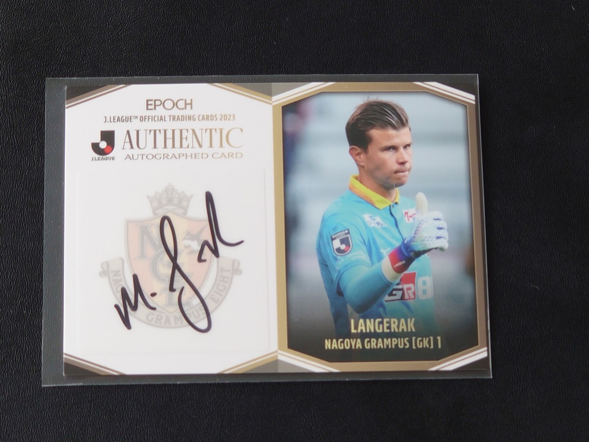 ランゲラック 直筆サインカード EPOCH 名古屋グランパス HATTRICK