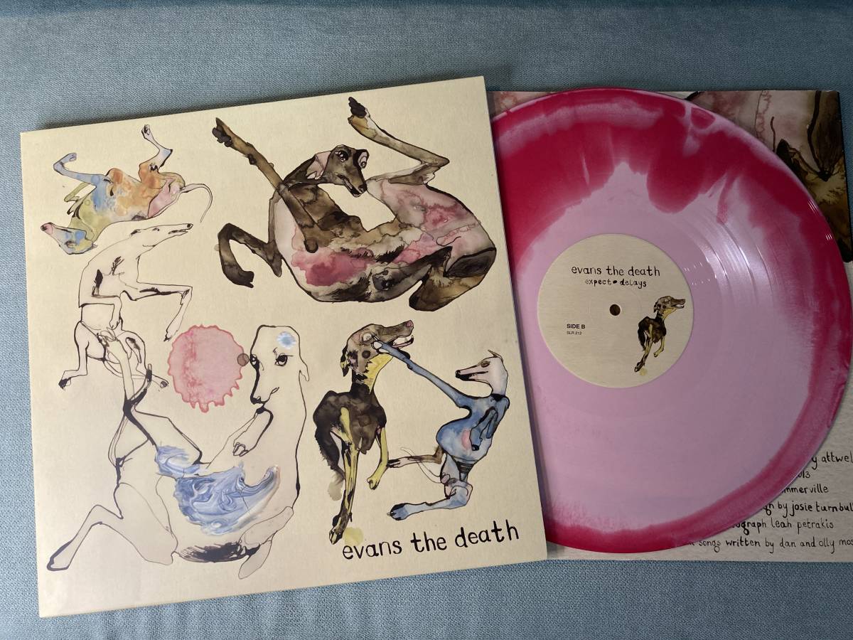 【未使用に近い】初回限定カラー盤 EVANS THE DEATH / EXPECT DELAYS LP vinyl record