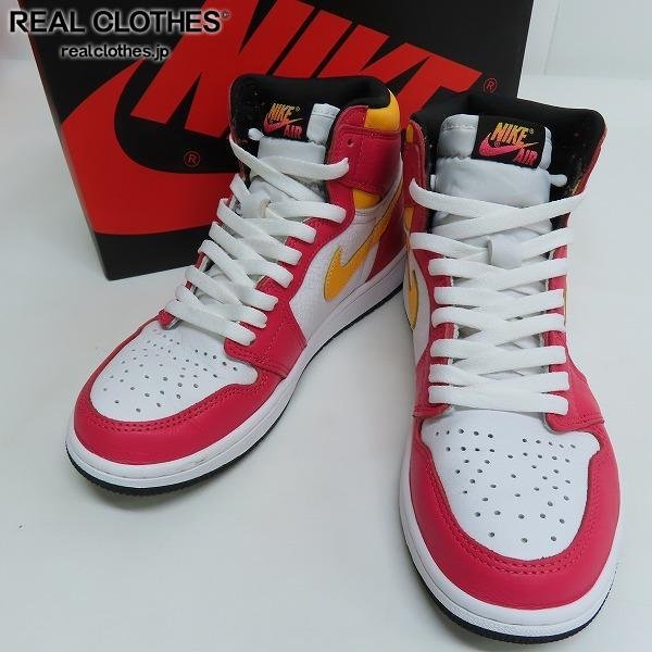【やや傷や汚れあり】NIKE/ナイキ AIR JORDAN 1 LIGHT FUSION RED/エアジョーダン1 ライトフュージョンレッド