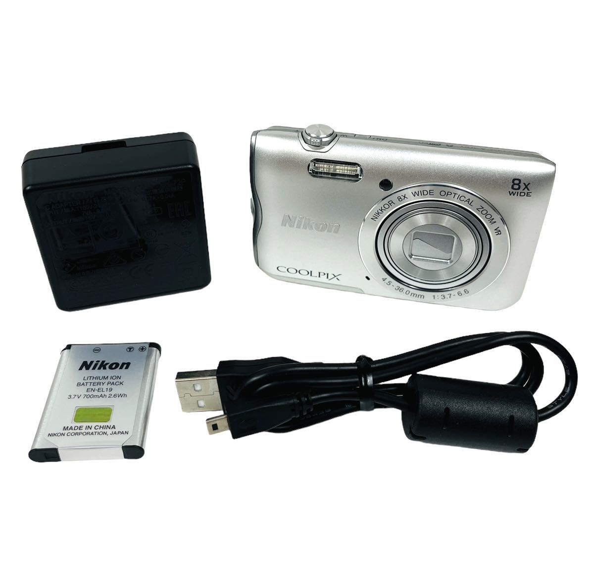 Nikon ニコン COOLPIX L12 シルバー 単三電池 クールピクス