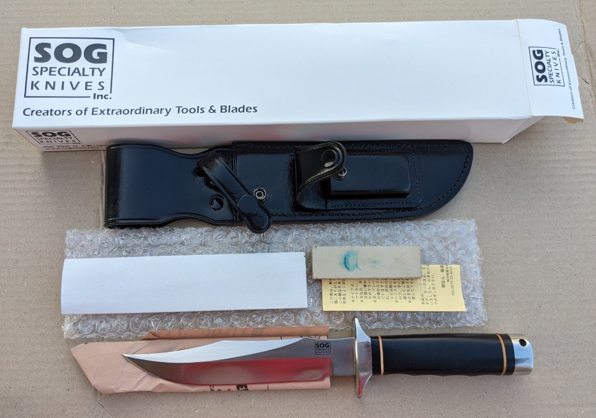 【未使用】日本製 SOG S2 トライデント Trident Bowie 服部刃物 SEKI JAPAN ソグ ナイフ U.S. Navy Seals ネイビーシールズ S1 SOG1F