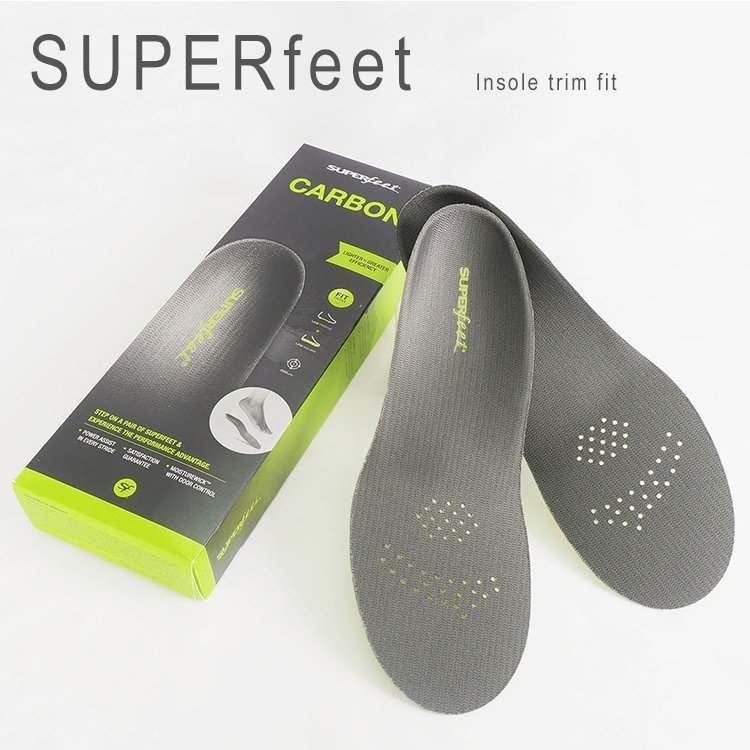【未使用】新品 1円スタート スーパーフィート インソール カーボン ランニング ウォーキング アーチサポート スポーツ 中敷き 軽量 21