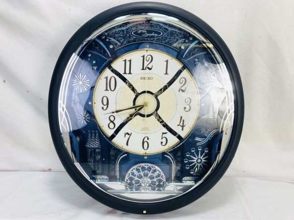 中古】SEIKO セイコー からくり 電波壁掛け時計 からくり時計 Wave