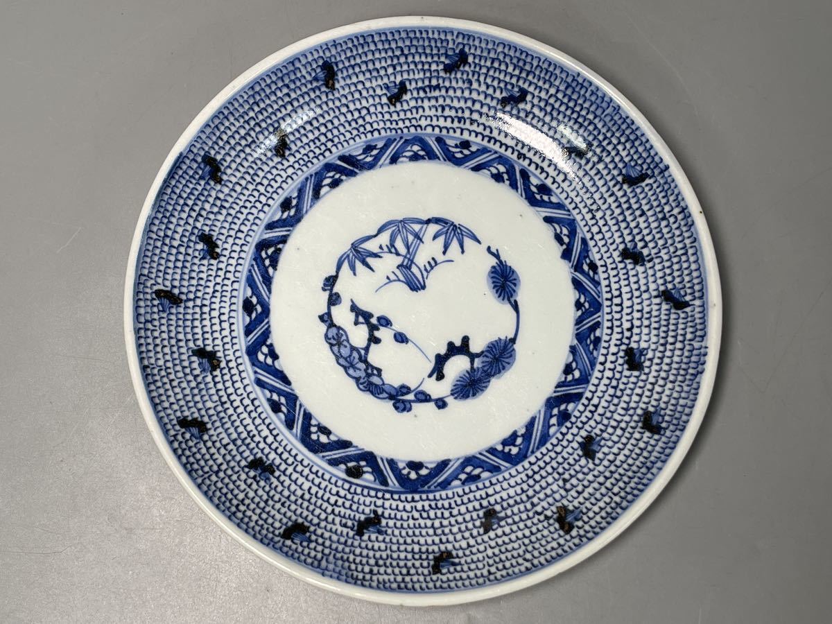 伊万里福右ェ門 蛸唐草鉢 工芸品