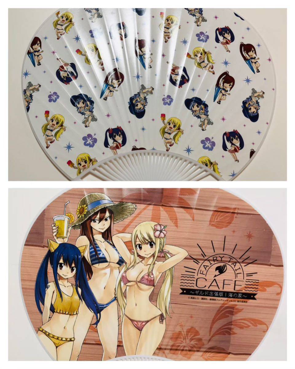 FAIRY TAIL フェアリーテイル 海の家 キャンバスアート 2枚セット 目立った傷や汚れなし】FAIRY TAIL 海の家 イベント限定 うちわ2枚組