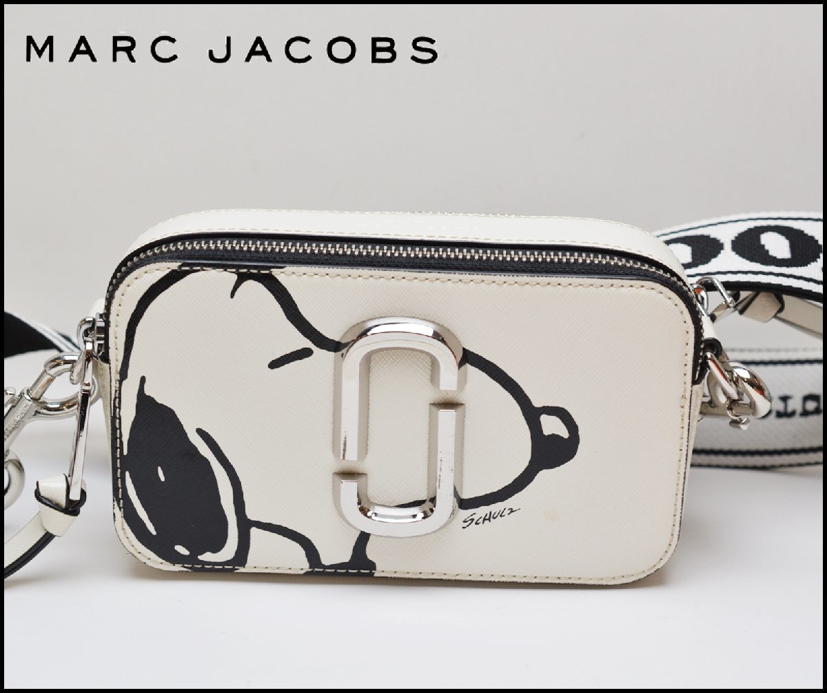 【やや傷や汚れあり】MARC JACOBS × PEANUTS スヌーピー スナップショット ショルダーバッグ マークジェイコブス