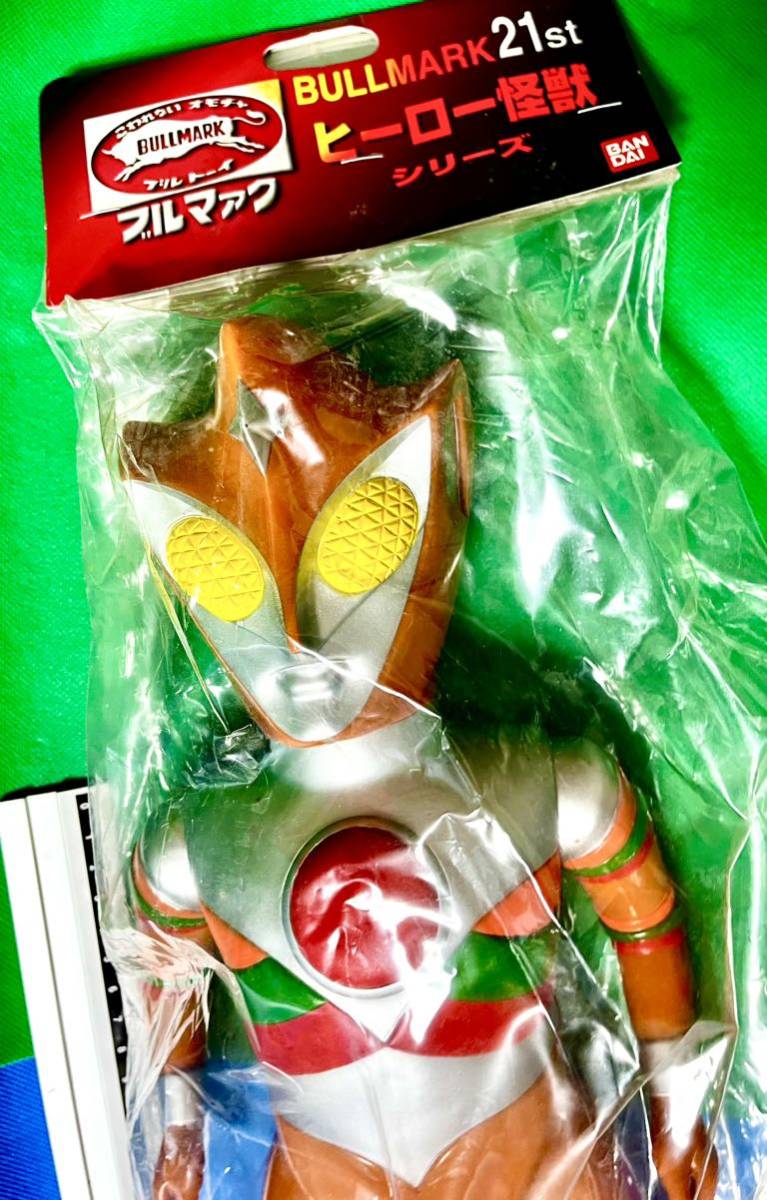 当時物！トリプルファイター　オレンジ　面取りソフビ 当時物！トリプルファイター オレンジ 面取りソフビ 1円スタート