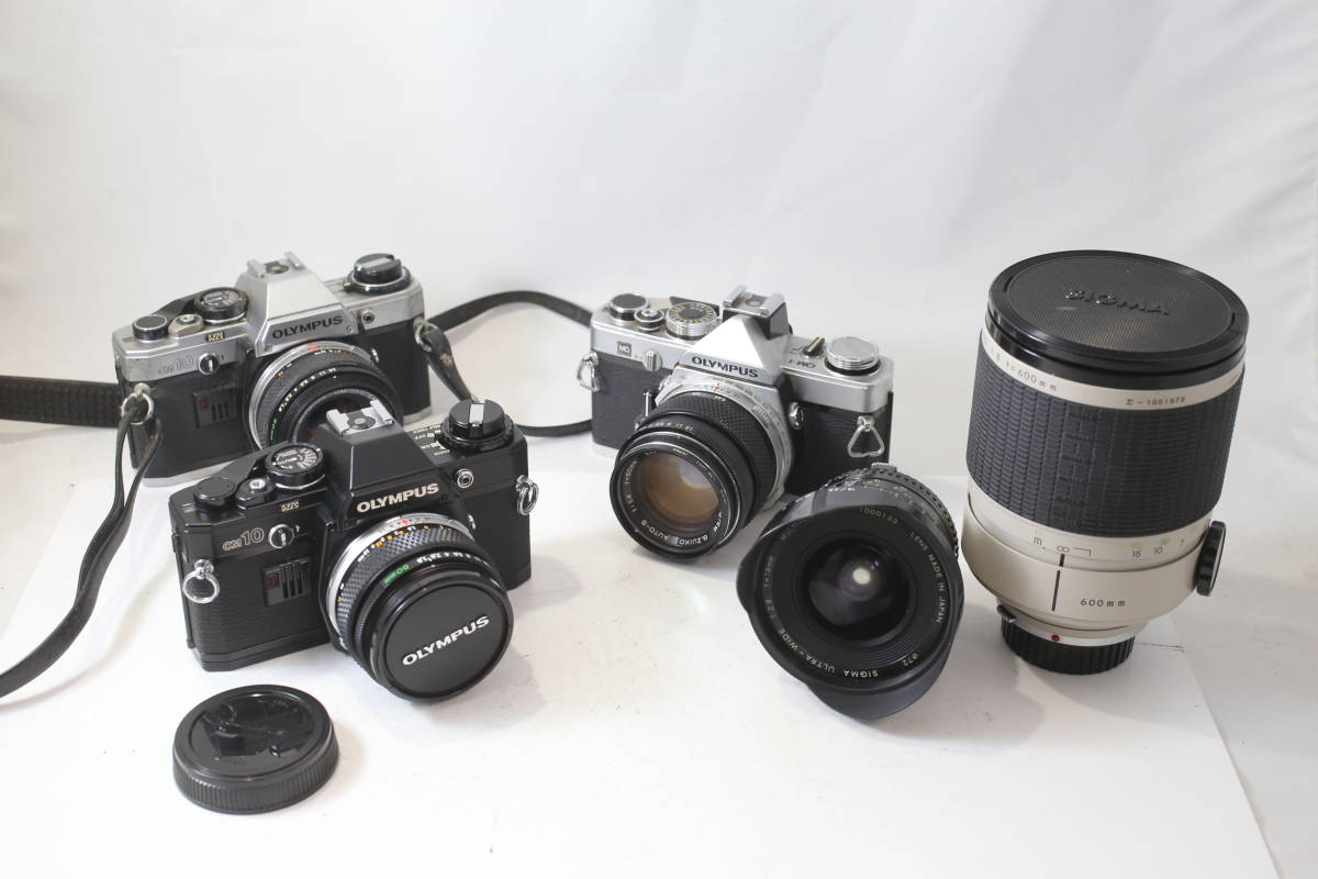 【傷や汚れあり】オリンパス OLYMPUS OM1/OM10/G.ZUIKO 50mm F1.4/SIGMA MIRROR