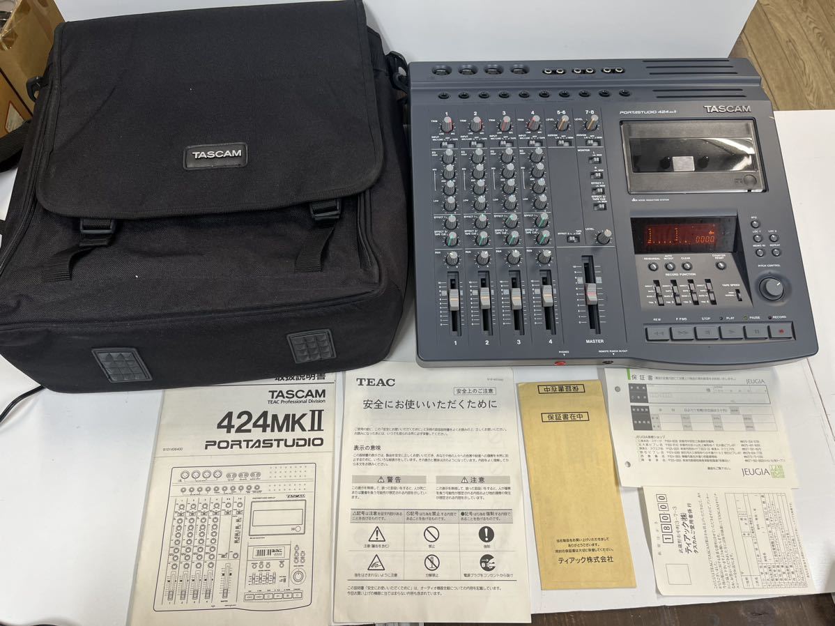 【目立った傷や汚れなし】美品 貴重 TASCAM PORTASTUDIO 424mkⅡ MTR ミキサー レコーディング システム TEAC