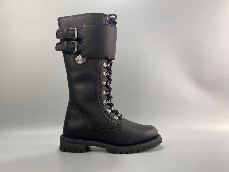 特攻ブーツ 斜め カット 27．0cm 黒/ライダーブーツ ブラック