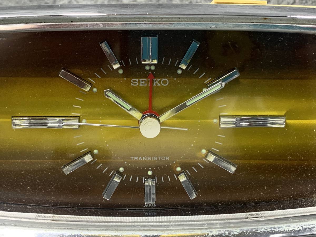 傷や汚れあり】【 SEIKO 目覚まし時計 TP-304 スペースエイジ