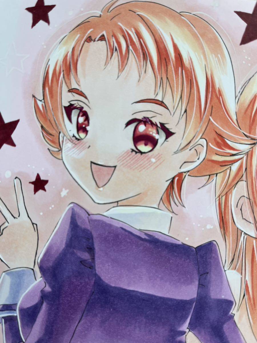 未使用】手描きイラスト ＊Yes！プリキュア 5＊キュアルージュ＊夏木
