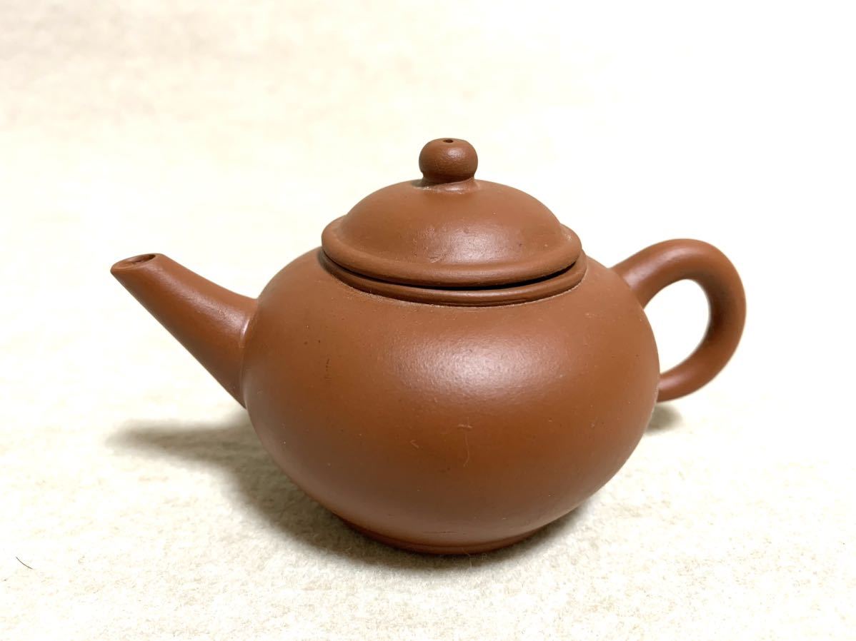 中国荊渓恵孟臣製紫砂朱泥急須茶壷V R4446