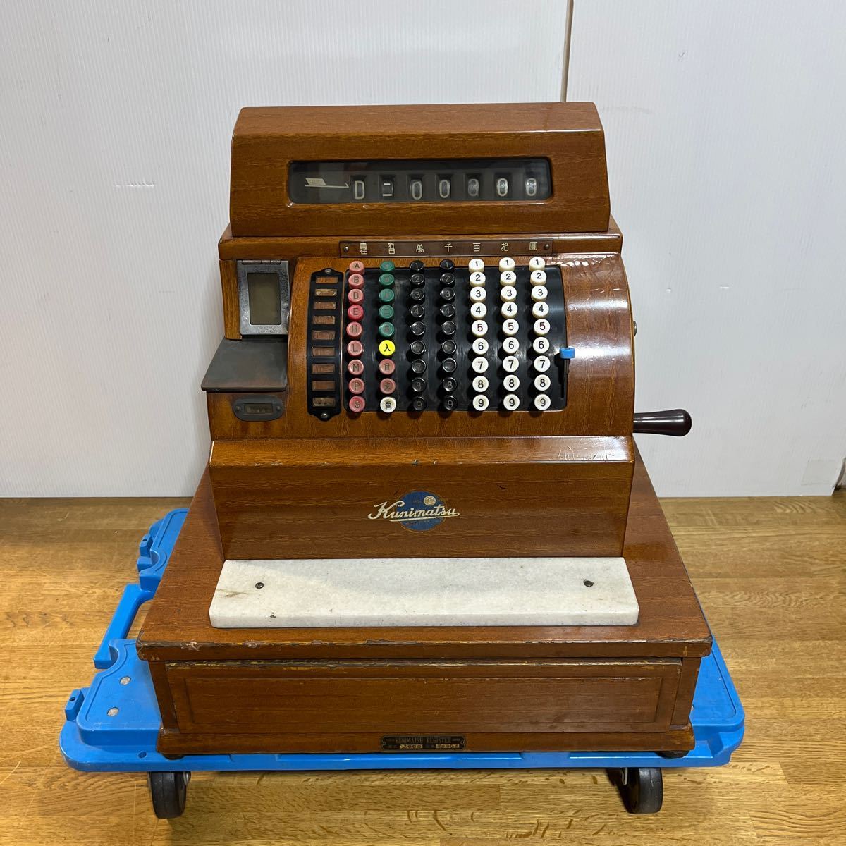 昭和初期・戦前の古い木製レジスター☆金銭自動整理機・金銭分類器