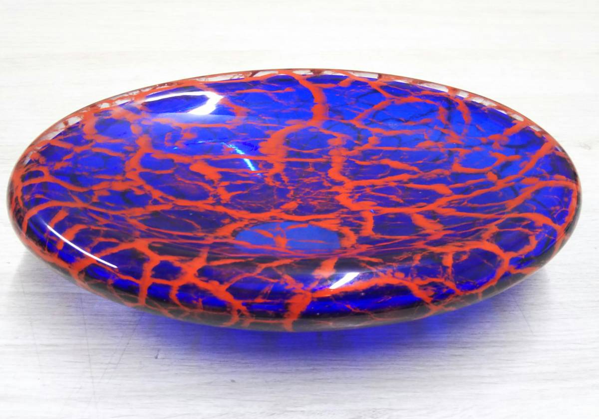 土田康彦 Tsuchida Yasuhiko ヴェネチアンガラス 青の情熱 オブジェ