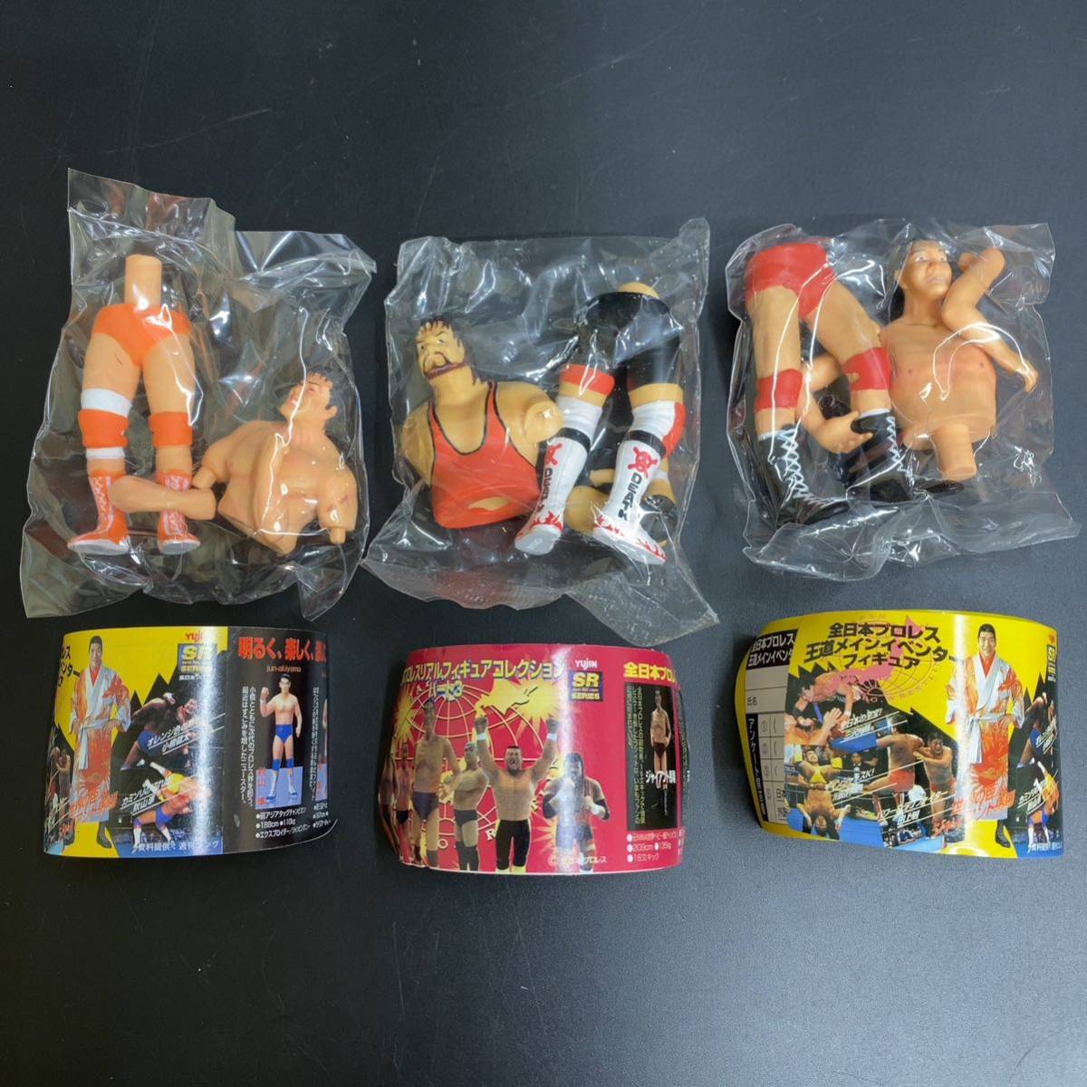 ジャンボ鶴田　三沢光晴　小橋健太　プロレスフィギュア3体セット ☆三沢光晴/小橋健太 全日本プロレス☆テレカ50度数未使用aq_71の