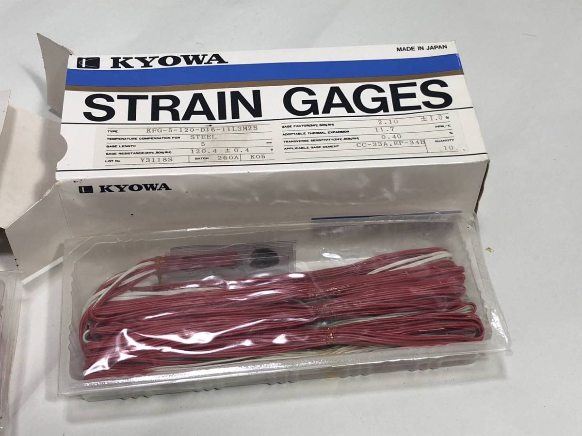 【未使用に近い】【ひずみゲージ 】KYOWA STRAIN GAGESの落札情報詳細 ヤフオク落札価格検索 オークフリー
