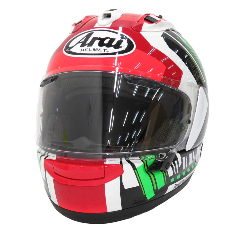 傷や汚れあり】ARAI アライ ヘルメット RX-7X REA SB レッド系 59-60 