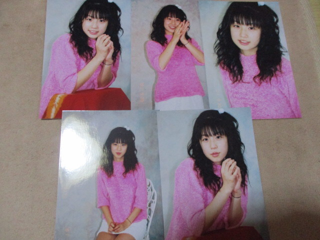 未使用】激レア品 小倉優子 ゆうこりん 写真 イベント生写真 5枚セット