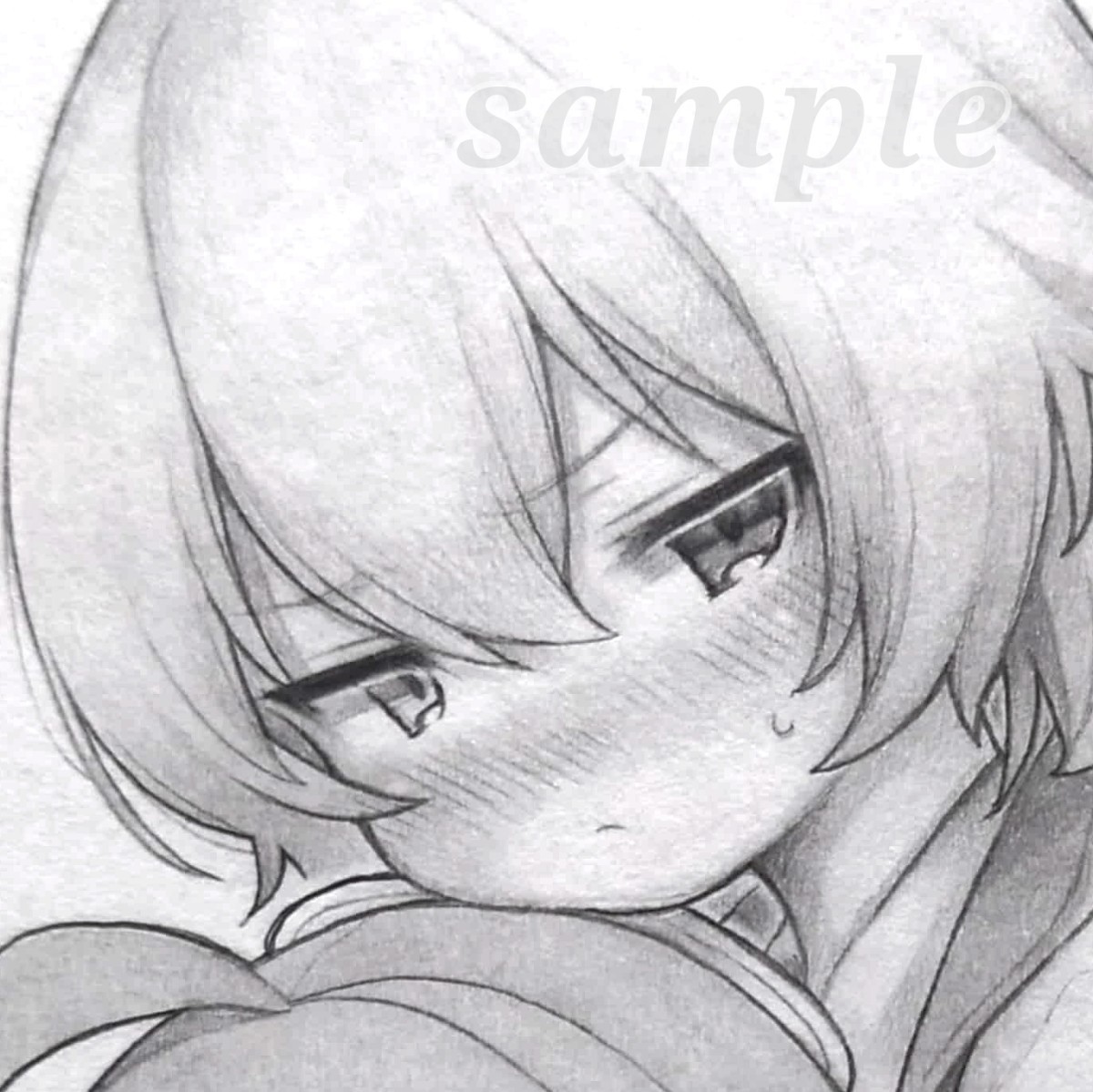 目立った傷や汚れなし】同人手描きイラスト【ブルアカ／過去ホシノ