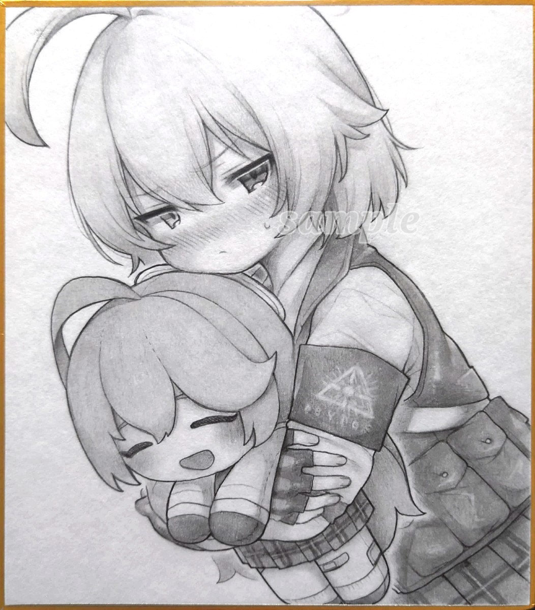 目立った傷や汚れなし】同人手描きイラスト【ブルアカ／過去ホシノ