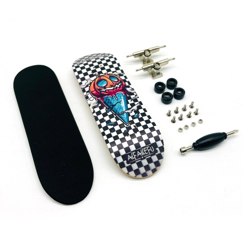 【未使用】ベアリング付きの指スケ ケース収納 フィンガーボード Finger Skateboard 指スケートボード フィンガーボード Kの