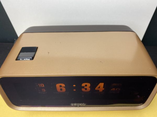 傷や汚れあり】tht☆動作確認済み☆SEIKO セイコー パタパタ時計 DL409