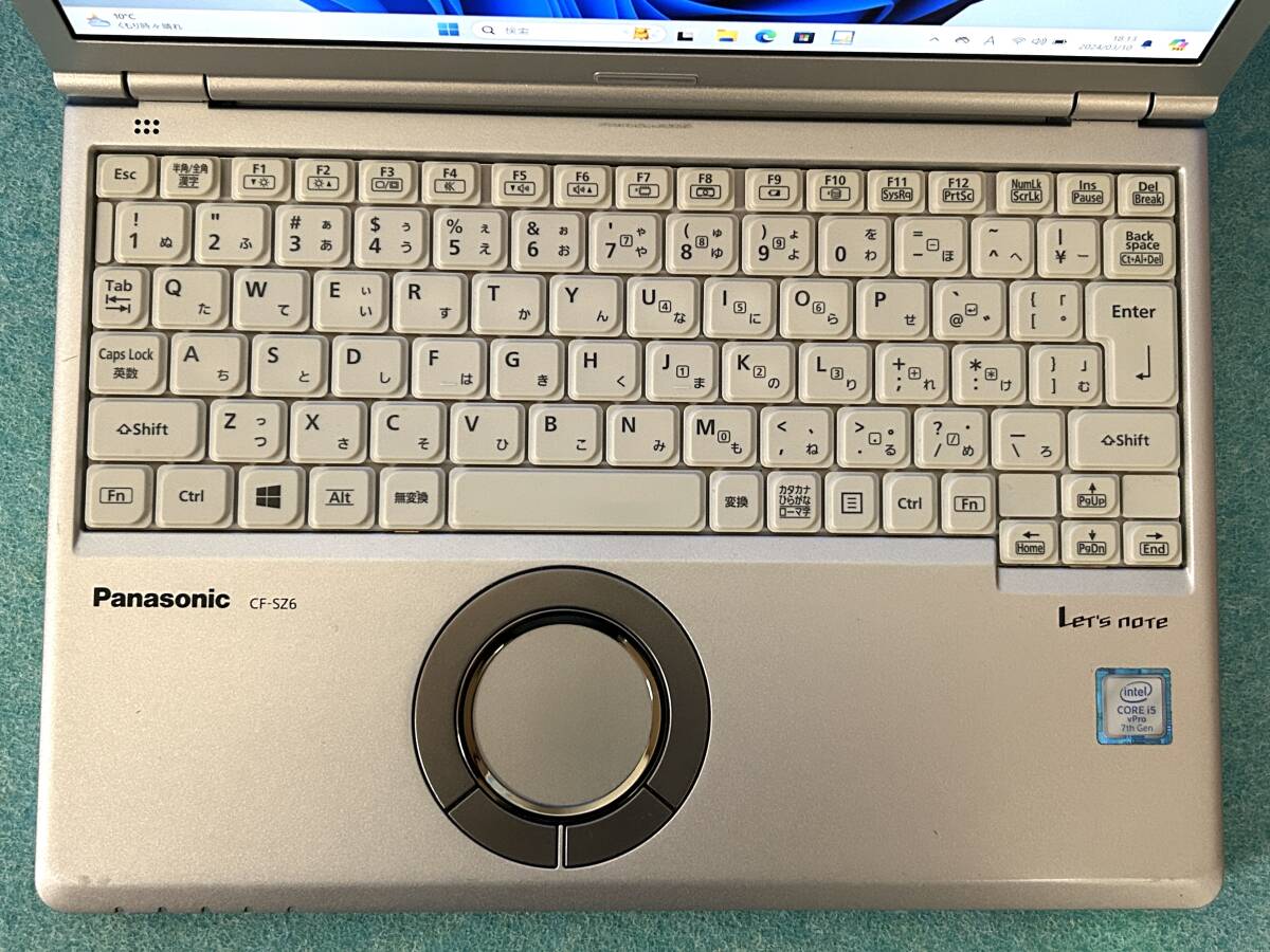 【傷や汚れあり】P693【快速】Panasonic Let's Note CF-SZ6 Windows11 Pro/メモリ8GB/M2 ...