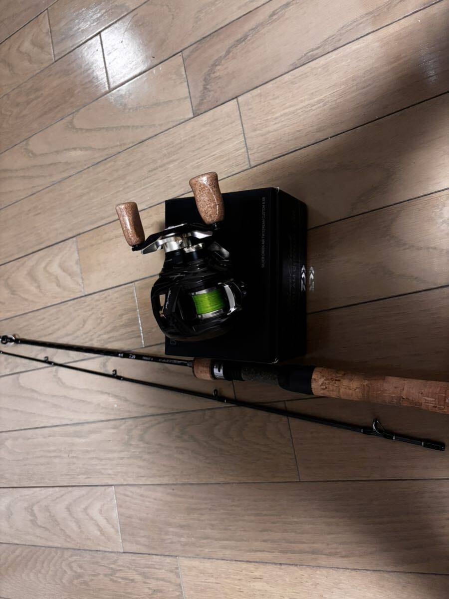【未使用に近い】渓流釣りロッド リール ダイワ シルバークリークベイトリール silver creek air stream custom 8