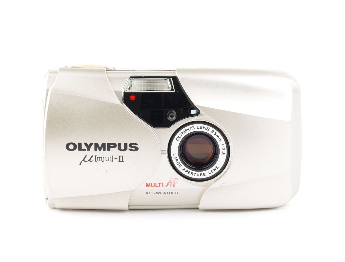 【やや傷や汚れあり】06003cmrk OLYMPUS μ[mju]II OLYMPUS LENS 35mm F2.8 単焦点 広角