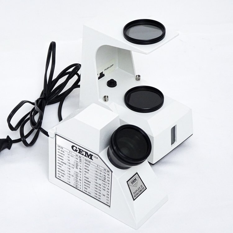 【やや傷や汚れあり】【1円】GIA GEM 屈折計 偏光器 セット ポラリスコープ DUPLEX Ⅱ REFRACTOMETER