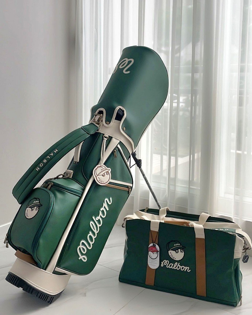 【未使用】malbon golf マルボンゴルフ キャディバッグ ゴルフバッグ グリーンの落札情報詳細 ヤフオク落札価格検索 オークフリー