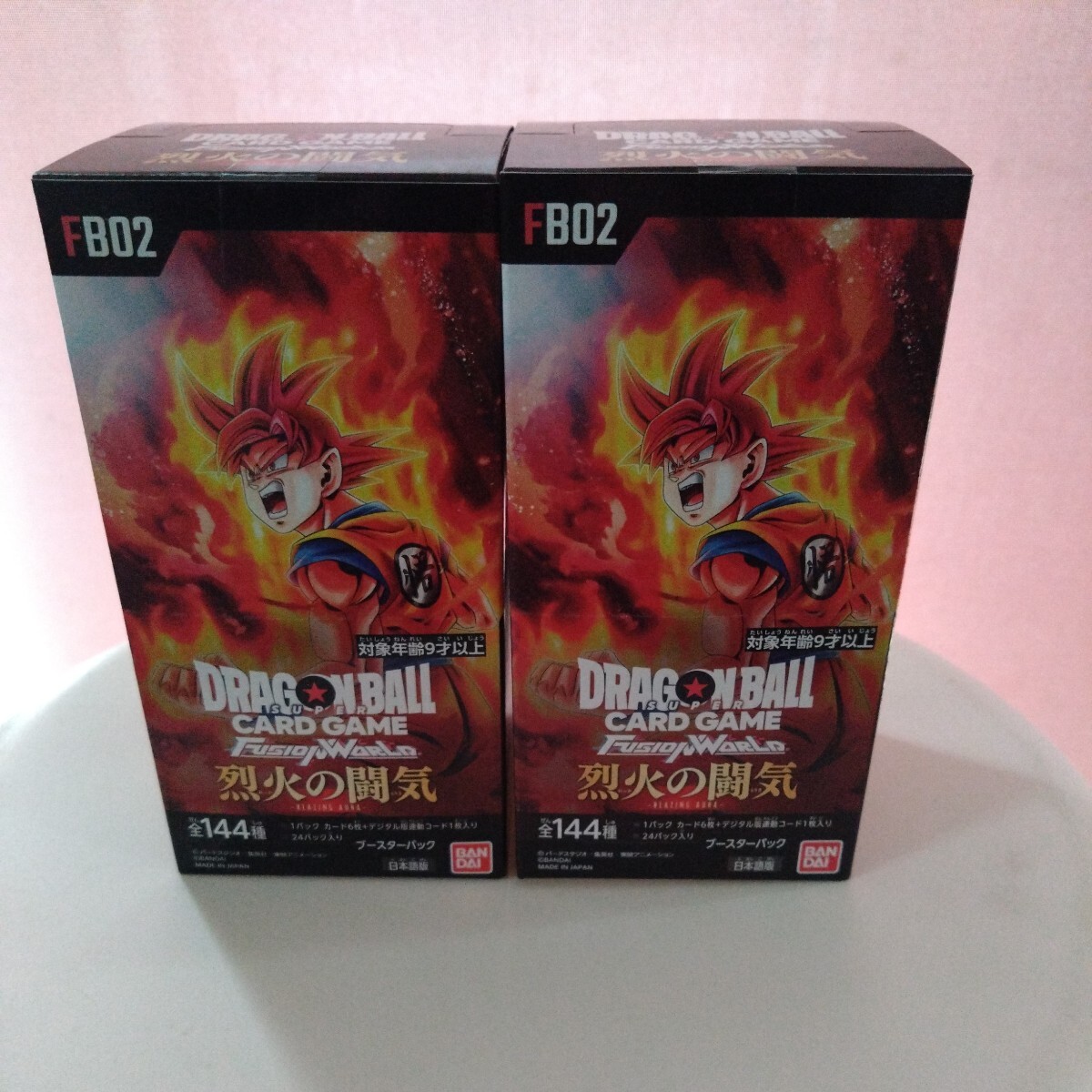 烈火の闘気 box テープ付き 3box ドラゴンボールカードフュージョンワールド烈火の闘気テープ付き3ボックス