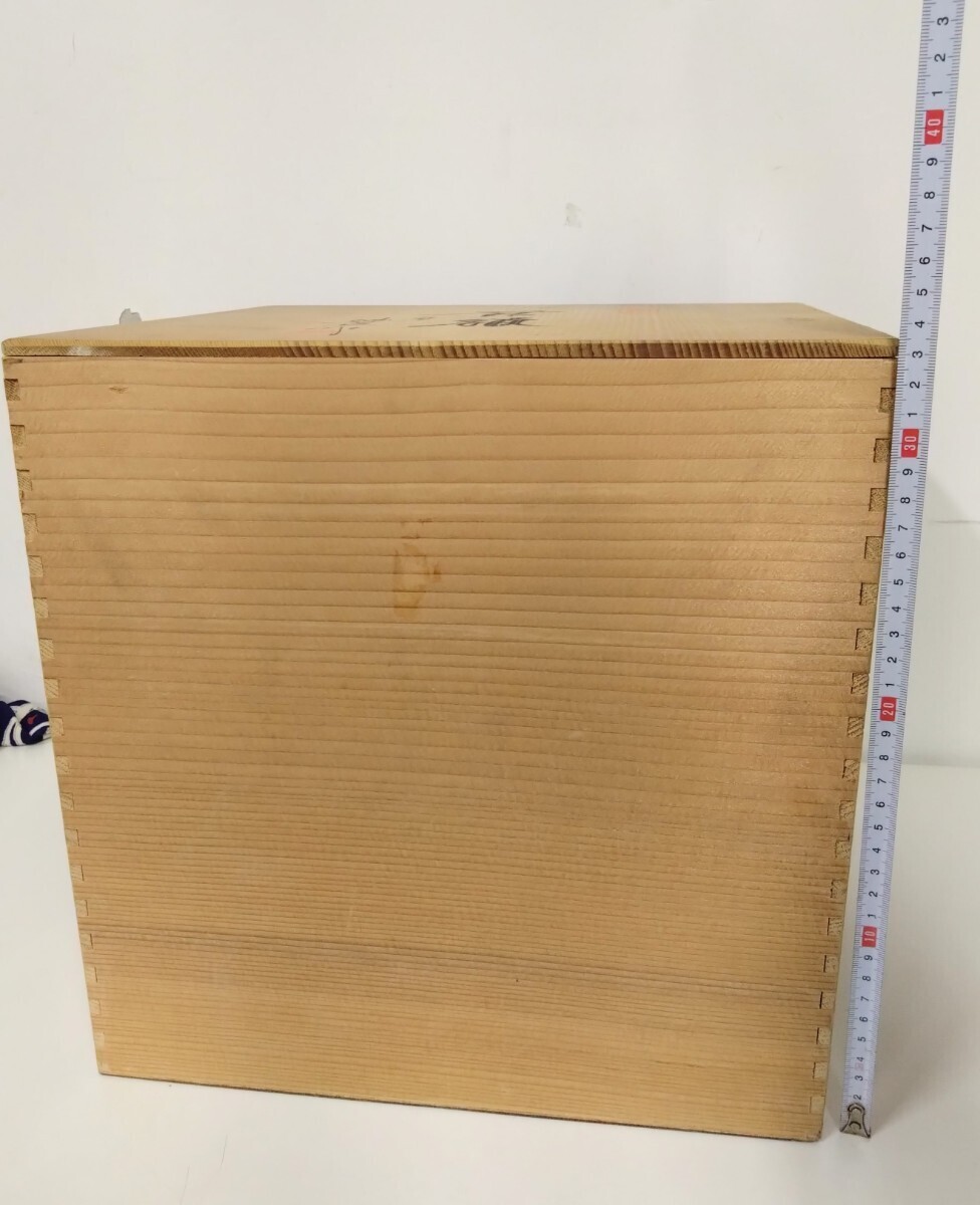 中古】p-174 九谷焼 太田健次郎 花鳥文 花瓶 花器 花生 《同梱不可》の