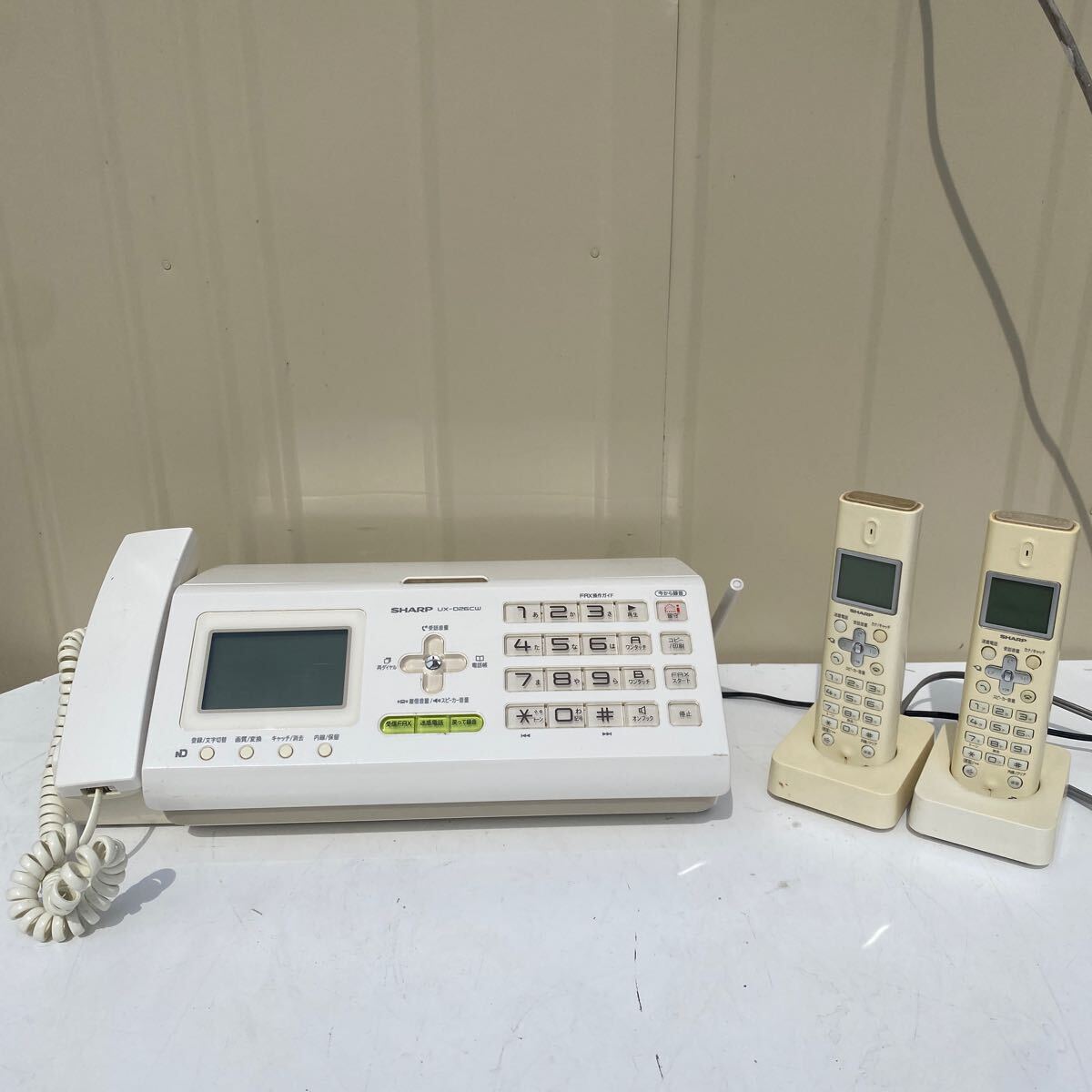 SHARP 手早く 電話機 ファッピィ UX-F14CL 普通紙FAX