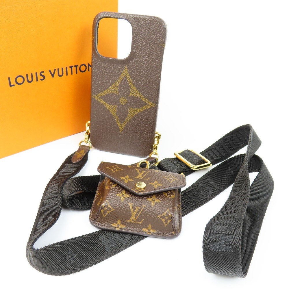 【目立った傷や汚れなし】42054★1円スタート★LOUIS VUITTON ヴィトン 極美品 バンパー オン ストラップ iPhoneケース