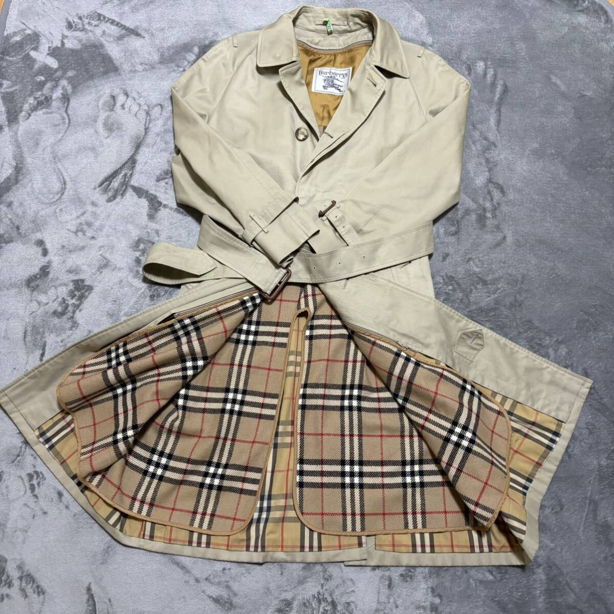 BURBERRYバーバリー トレンチコート ノバチェック ライナー付 メンズ